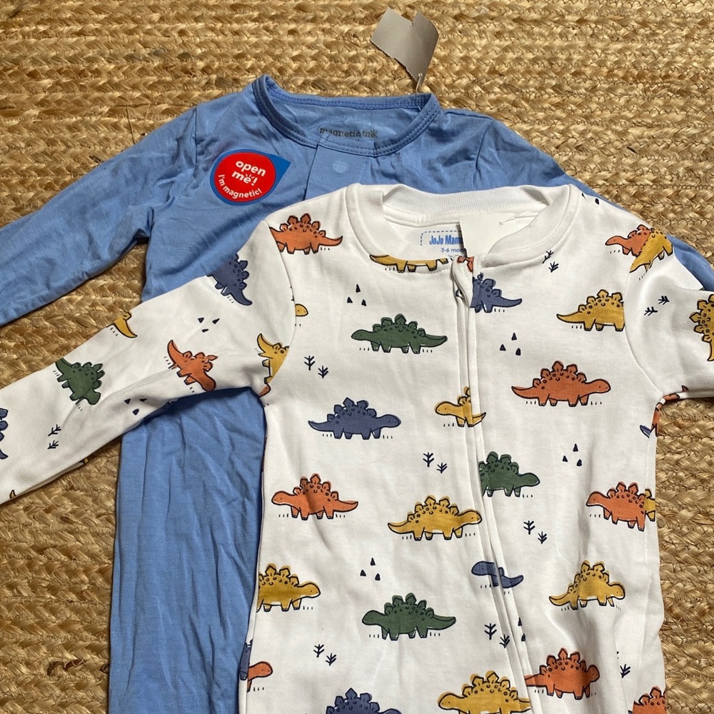 Colorful Dinosaur Baby Onesie Set